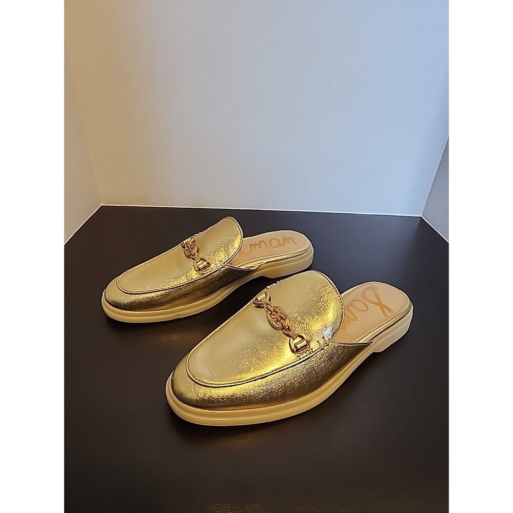 Sam Edelman Kira Bit Mule Sz6 Gold
